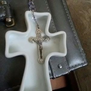 Rosary and holder